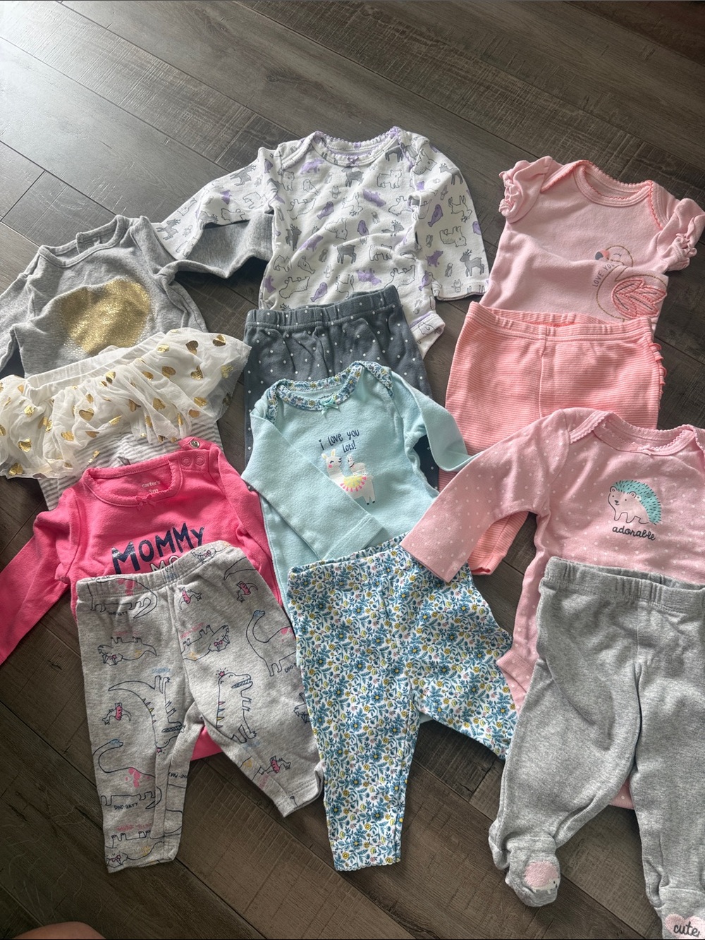 Carter's Pink Polka Dot Baby Bottoms